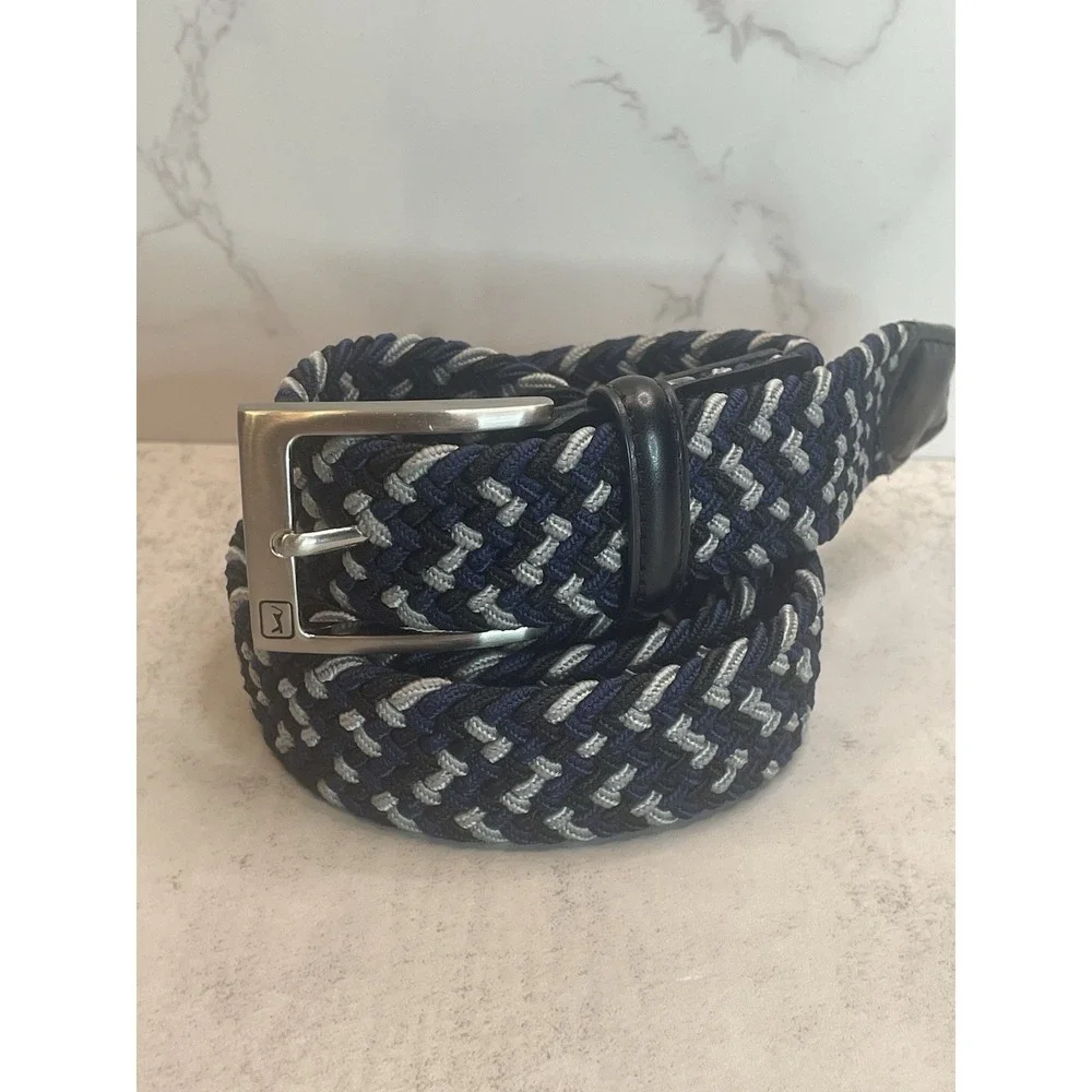 Men's PGA Tour Multicolor Belt Xl 42-44 genuine leather
